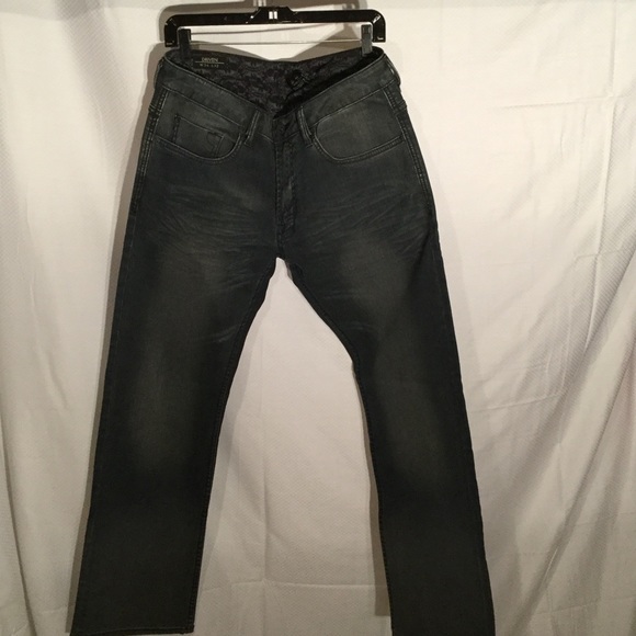 Buffalo jeans Driven style 34x32 nwot grey wash black straight leg - Picture 1 of 4